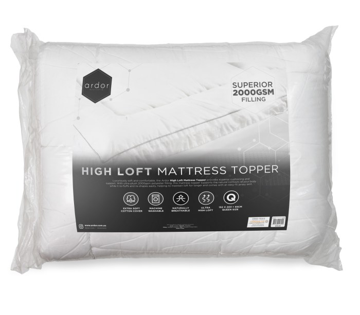 v441 mt4008wtekbvac 202503211550 00.jpg High loft, extra soft mattress topper packaging.