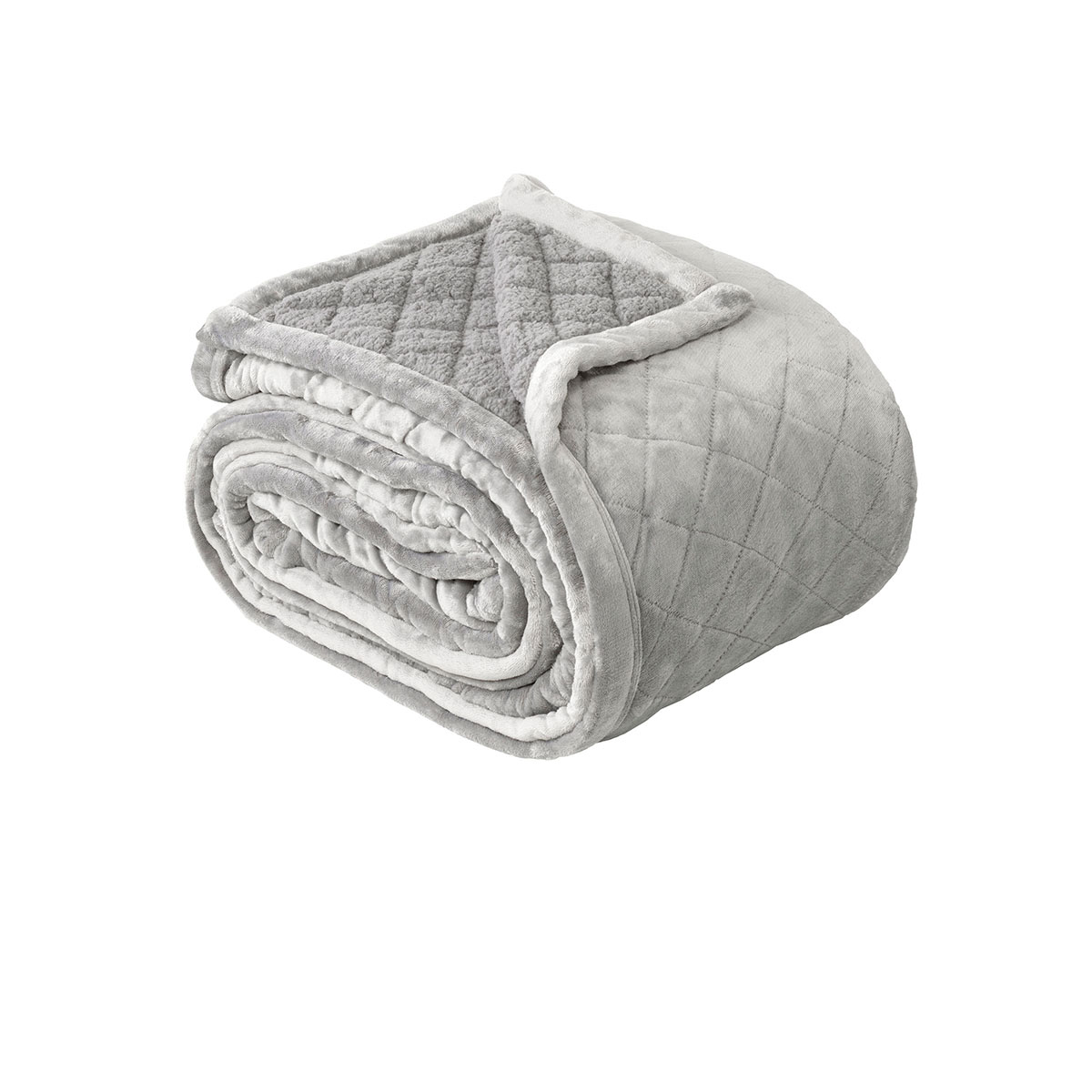 v442 bca blanket mansfield aluminium ki 202739 00.jpg Soft grey quilted blanket rolled up