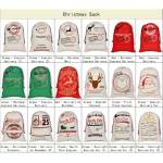 large christmas xmas hessian santa sack stocking bag reindeer children gifts bag, cream reindeer girl makeup Various Christmas sacks for express festive deliveries.