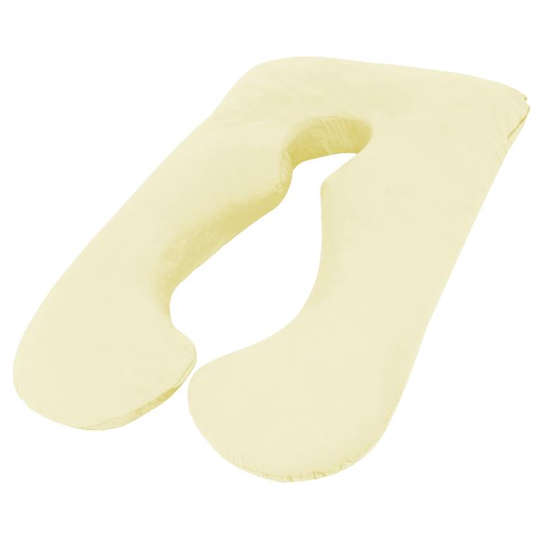 v535 preg pillow bundle crm 90010 00.jpg Comfortable yellow U-shaped body pillow