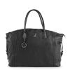v539 btb109397 202506160254 00.jpg Black leather handbag with handles and logo charm