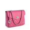 v italia by versace 1969 abbigliamento sportivo srl chain bag Elegant pink handbag with quilted design and chain strap.