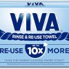 Viva paper towel, reusable up to 10 times.