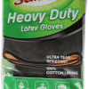 Sabco heavy-duty latex gloves packaging