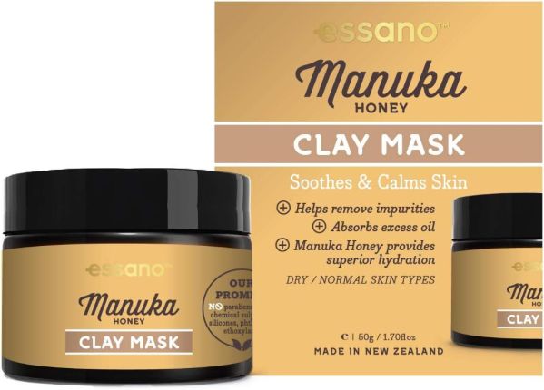 essano manuka honey clay mask 50g Essano Manuka Honey clay mask for skin hydration.