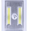 brillar wireless dimmer light with cob led technology white Wall-mounted LED light switch with two yellow strips.