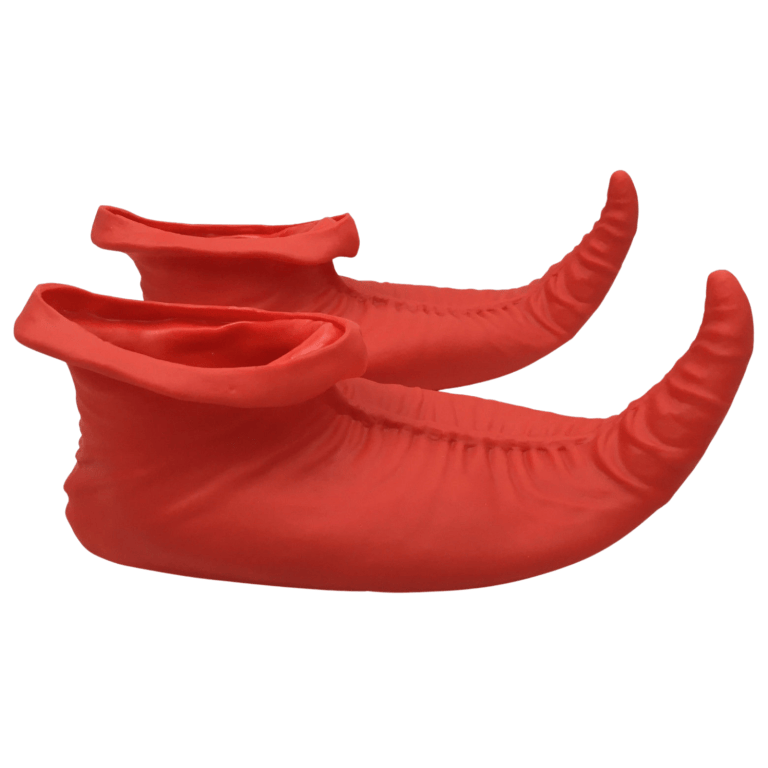 v563 elfshoes red 202503051545 00.png Red elf shoes with curled toes.