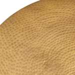 Close-up of a textured brass surface