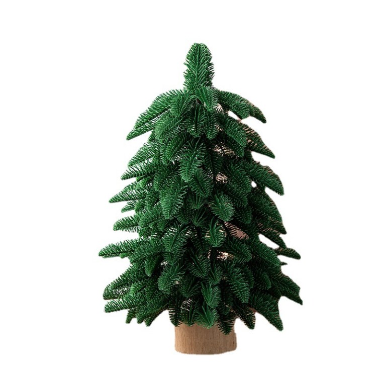 55cm artificial mini christmas tree indoor holiday decoration Artificial green Christmas tree isolated on white background.