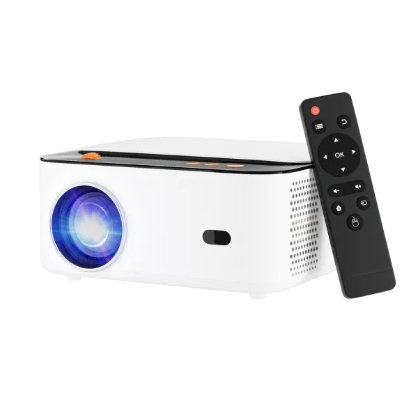 Portable projector with remote control