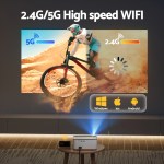Projector displaying high-speed WiFi connectivity options.