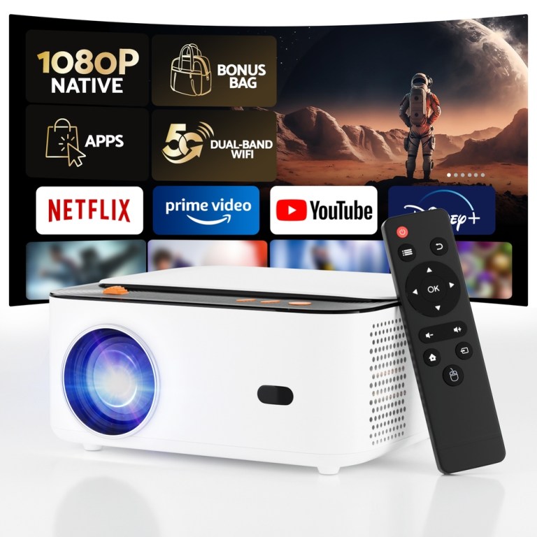 1080P native projector with apps and remote