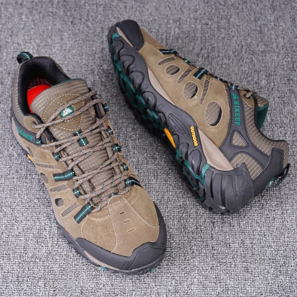 hikeup hiking shoes mens winter climbing trekking sneakers for men leather breathable outdoor anti skid sports work man shoes HIKEUP Hiking Shoes Mens Winter Climbing Trekking Sneakers for Men Leather Breathable Outdoor Anti-skid Sports Work Man Shoes 3