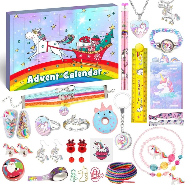 Unicorn Advent Calendar 2025 Stationery Advent Calendar Children\'s Christmas Calendar 1