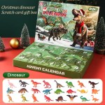 Advent Calendar 2025 Dinosaur Toys 24 Days Countdown Calendar to Christmas Surprise Toys Set with Different Dinosaur Figurine Gi 6