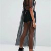 t shirt women black gauze mesh sheer tops sheer long shirts casual loose t shirts transparent long short sleeve tops T Shirt Women Black Gauze Mesh Sheer Tops Sheer Long Shirts Casual Loose T-Shirts Transparent Long Short Sleeve Tops 4