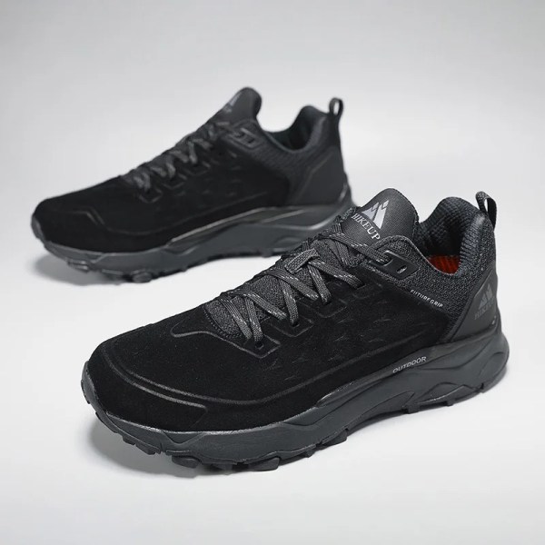 hikeup rubber outsole cushioned shoes for men antiskid camping hunting walking shoe suede genuine leather breathable sneaker HIKEUP Rubber Outsole Cushioned Shoes for Men Antiskid Camping Hunting Walking Shoe Suede Genuine Leather Breathable Sneaker 6