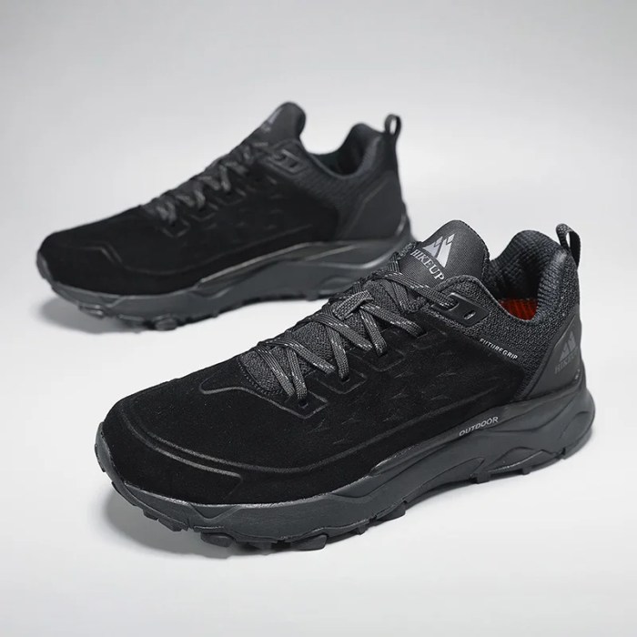 hikeup rubber outsole cushioned shoes for men antiskid camping hunting walking shoe suede genuine leather breathable sneaker HIKEUP Rubber Outsole Cushioned Shoes for Men Antiskid Camping Hunting Walking Shoe Suede Genuine Leather Breathable Sneaker 6