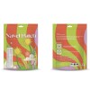 Colourful navel patch packaging with vibrant design.