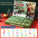 Advent Calendar 2025 Dinosaur Toys 24 Days Countdown Calendar to Christmas Surprise Toys Set with Different Dinosaur Figurine Gi 5