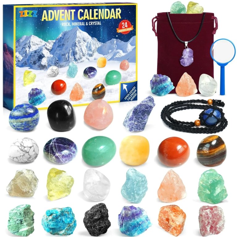 advent calendar 2025, 24 days countdown with gemstone rock collection learn kit,natural gemstones rock collection christmas gift Advent Calendar 2025, 24 Days Countdown with Gemstone Rock Collection Learn Kit,Natural Gemstones Rock Collection Christmas Gift