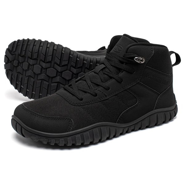 hobibear unisex mid top wide toe shoes hiking boots outdoor non slip trail running artificial leather canvas shoes HOBIBEAR Unisex Mid-Top Wide Toe Shoes Hiking Boots Outdoor Non-Slip Trail-Running Artificial Leather Canvas Shoes 4