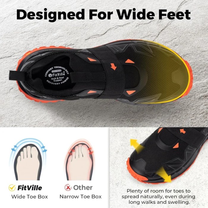 fitville men's slip on shoes extra wide comfortable orthopedic hiking sneakers with arch support slip resistant travel camping FitVille Men\'S Slip On Shoes Extra Wide Comfortable Orthopedic Hiking Sneakers With Arch Support Slip Resistant Travel Camping 2