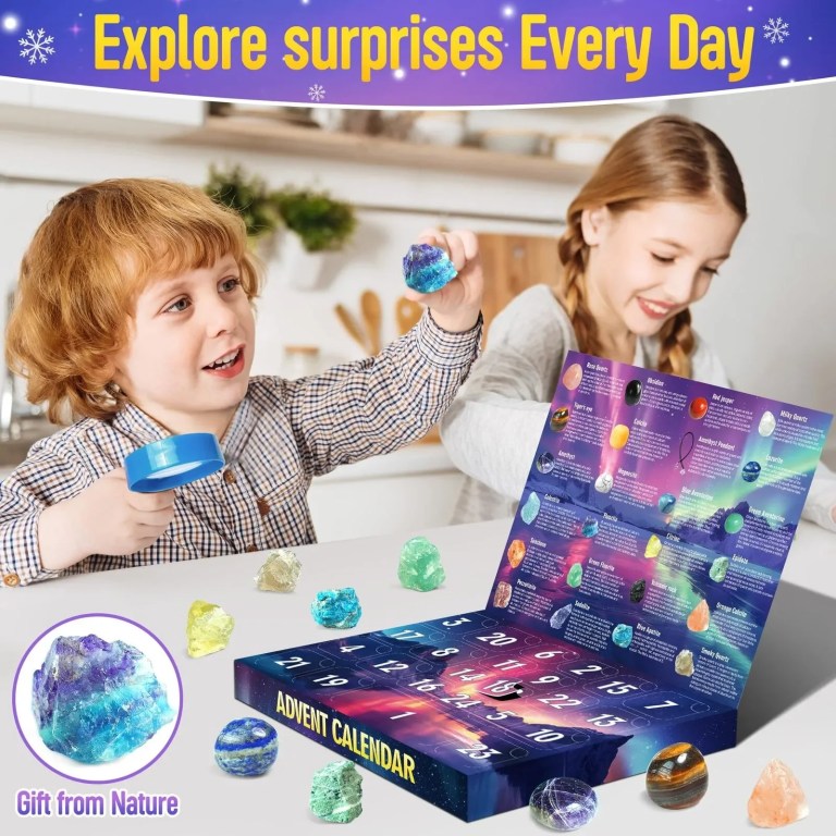 advent calendar 2025, 24 days countdown with gemstone rock collection learn kit,natural gemstones rock collection christmas gift Advent Calendar 2025, 24 Days Countdown with Gemstone Rock Collection Learn Kit,Natural Gemstones Rock Collection Christmas Gift 4