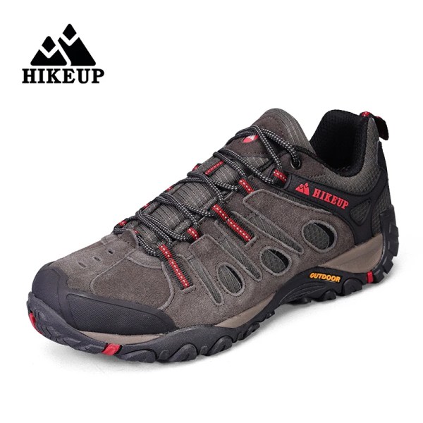hikeup hiking shoes mens winter climbing trekking sneakers for men leather breathable outdoor anti skid sports work man shoes HIKEUP Hiking Shoes Mens Winter Climbing Trekking Sneakers for Men Leather Breathable Outdoor Anti-skid Sports Work Man Shoes 1
