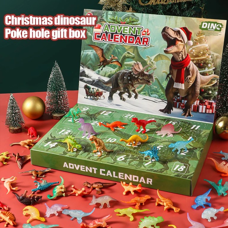 Advent Calendar 2025 Dinosaur Toys 24 Days Countdown Calendar to Christmas Surprise Toys Set with Different Dinosaur Figurine Gi 1
