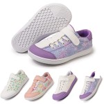 Kids Minimalist Wide Toe Sneakers with Velcor Strap 1