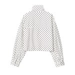 Zach polka dot chiffon crop jacket new high waisted mini shorts 3