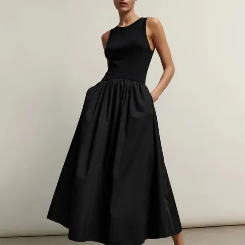 zach sleeveless ruffle skirt crop sleeve long Zach Sleeveless Ruffle skirt Crop Sleeve Long