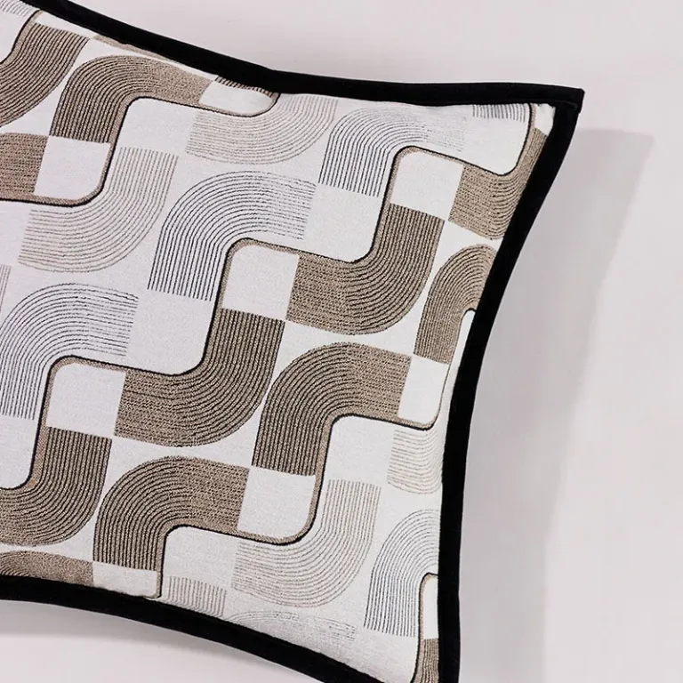 Brown Black White Cushion Cover Geometry Pillow Covers Decorative for Bed Sofa Living Room Home Decor Pillow Cases 45x45 50x50 4