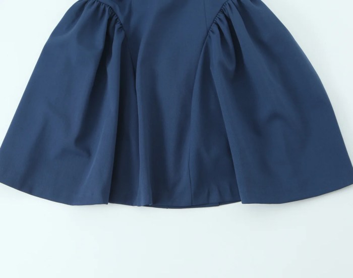 Zach Sleeveless Navy Ruffy Bodyline Mini Dress 4