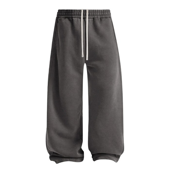 ye99 mens wide leg men's casual pants draw string YE99 Mens Wide leg men's casual pants Draw String 5