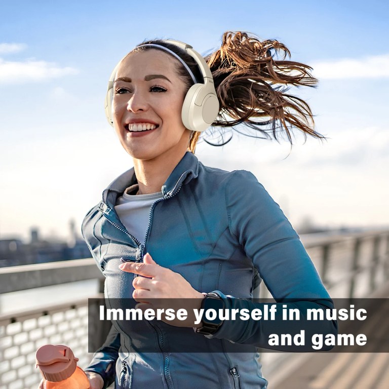 FIFINE X3W Bluetooth Wireless Headphones, Noise Canceling, Up to 65H Playtime for Music, Comfortable Over-Ear for Phone/Tablet 4