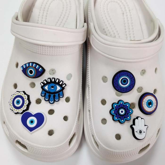 8 pieces cartoon evil eye theme accessories set for shoes, bags, wristbands, and decorations, removable creative diy accessories 8 Pieces Cartoon Evil Eye Theme Accessories Set for Shoes, Bags, Wristbands, and Decorations, Removable Creative DIY Accessories 4