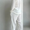 mens spring summer long sleeve shirt and pants set men's 2 piece summer relaxer set in black or white Mens Spring Summer Long Sleeve Shirt and Pants Set Men\'s 2 Piece Summer Relaxer set In Black or White 3