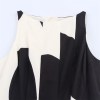 zach women's summer round neck sleeveless balloon slimming balloon dress in black white print Zach Women\'s Summer Round Neck Sleeveless Balloon Slimming Balloon Dress in Black White Print 3
