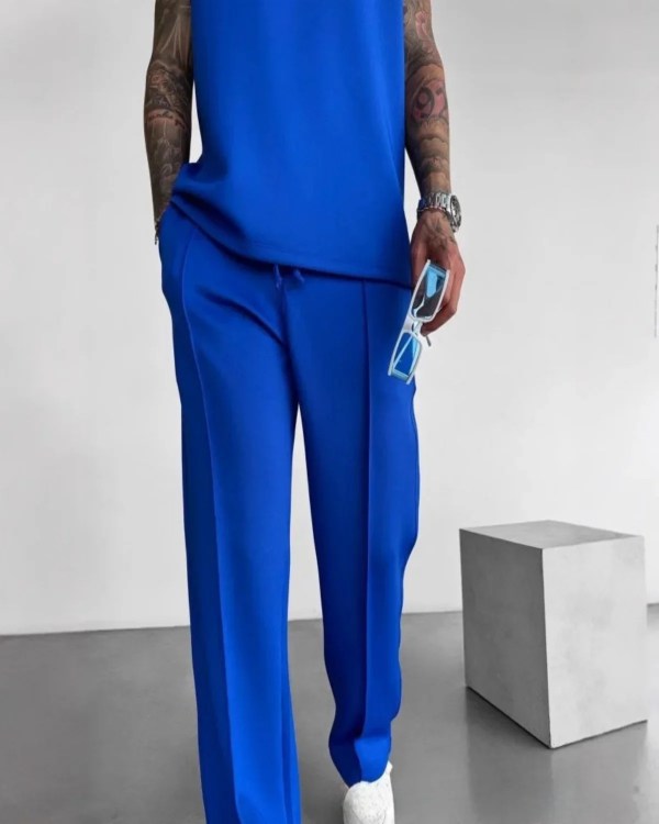 mens summer loose long tank vest and drawstring pants set in range of colours Mens Summer Loose Long Tank Vest and DrawString Pants Set in range of colours