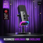 fifine usb/xlr dynamic microphone with touch mute button,headphone jack,i/o controls,for pc ps5/4 mixer,gaming mic ampligame am8 FIFINE USB/XLR Dynamic Microphone with Touch Mute Button,Headphone jack,I/O Controls,for PC PS5/4 mixer,Gaming MIC Ampligame AM8 6