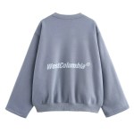Womens West Colombia Summer Sweats Loose Jumper and Joggers in Gray Blue 2