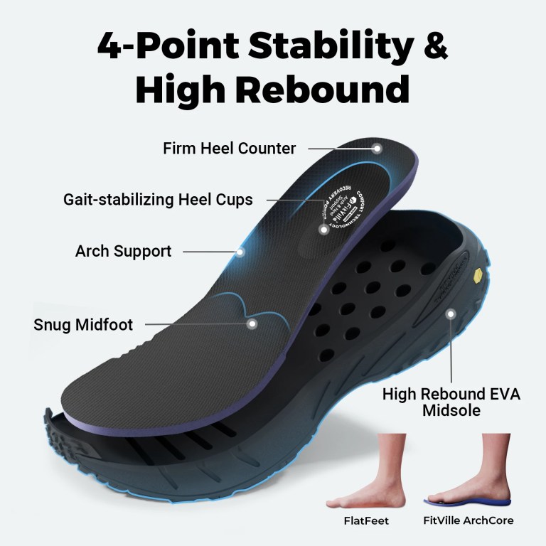 FitVille Men'S Extra Wide Sneakers Slip-On Shoes Comfortable Running Shoe Non-Slip Hiking With Arch Support For Swollen Feet 5