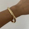 DIAZI 4 style Exaggerated Gold Silver Color Metal Cuff Bangles Women Men Hip Hop Punk Geometric Round Bracelet Party Jewelry 5