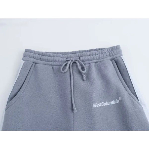 womens west colombia summer sweats loose jumper and joggers in gray blue Womens West Colombia Summer Sweats Loose Jumper and Joggers in Gray Blue 6