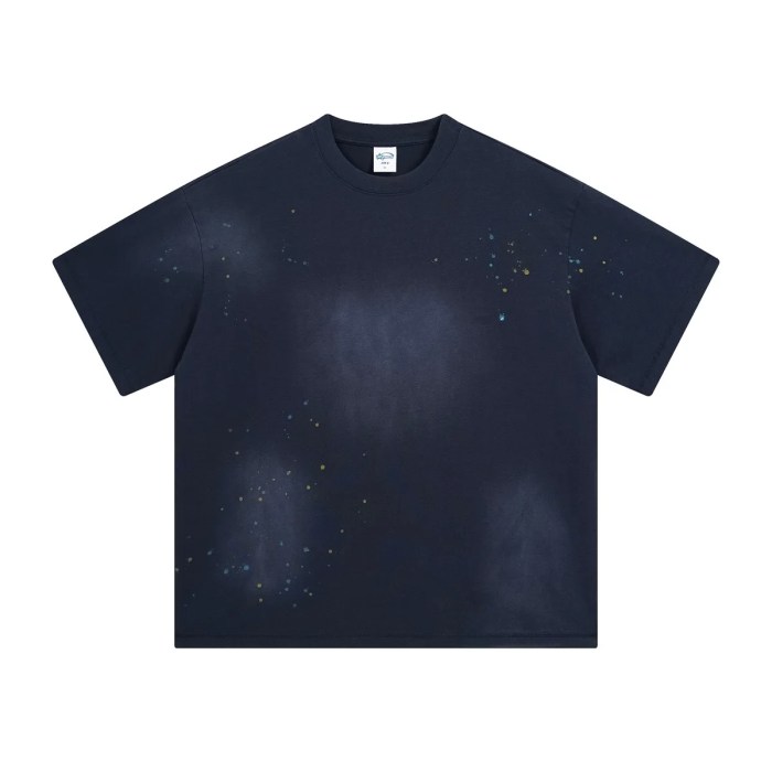 ye99 spray splash ink retro t shirt for spring/summer YE99 spray splash ink retro t-shirt for spring/summer 1