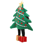 unisex christmas tree costume set tree shaped stage performance costume gift shaped shoes Unisex Christmas tREE cOSTUME Set Tree Shaped Stage Performance Costume Gift Shaped Shoes 2