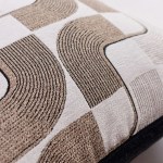 Brown Black White Cushion Cover Geometry Pillow Covers Decorative for Bed Sofa Living Room Home Decor Pillow Cases 45x45 50x50 5