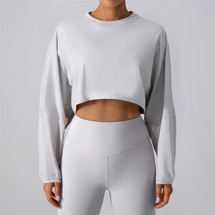 women sport long sleeve crop tee Women Sport Long Sleeve Crop Tee
